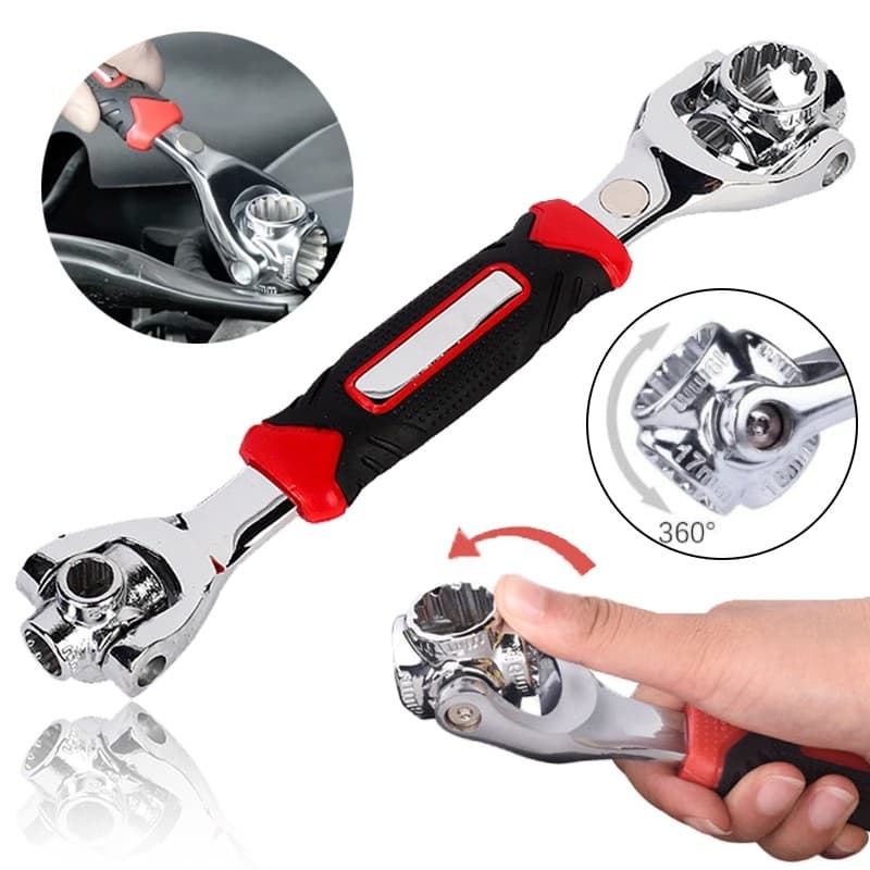 Chave Multiuso Coroa do Role  48 Em 1  chave Soquete  360º Chave Grifo Universal Chave Grifo