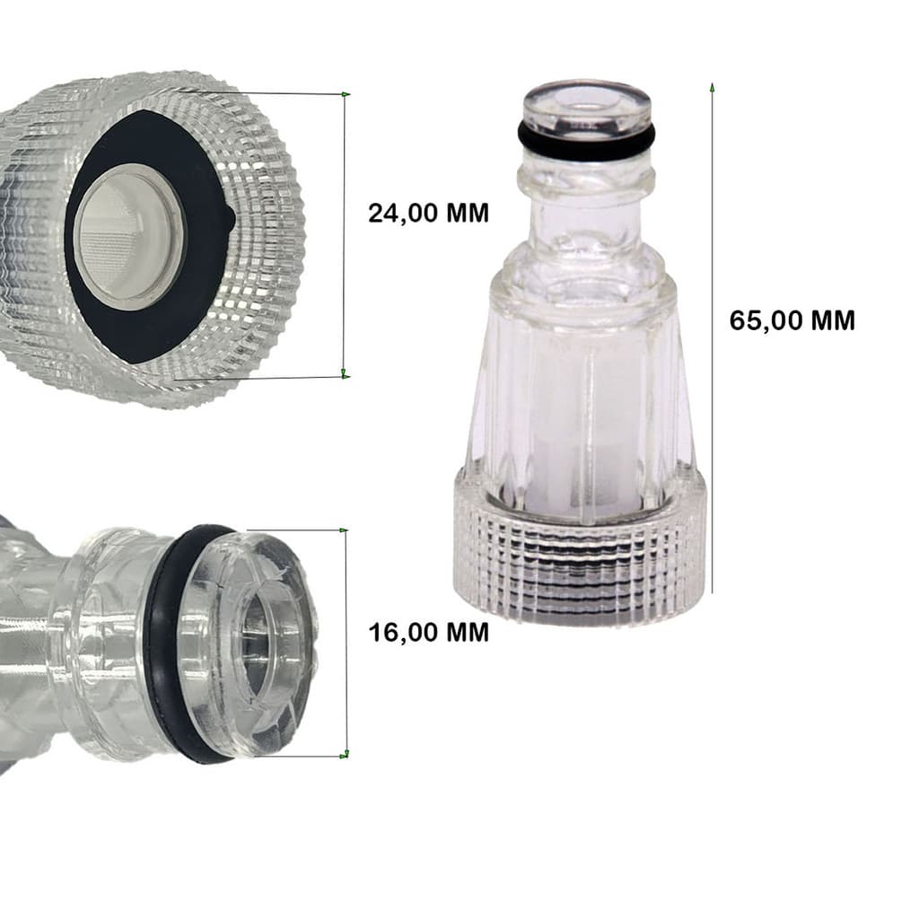 Conector com Filtro para Lavadoras de Alta Pressão 3/4