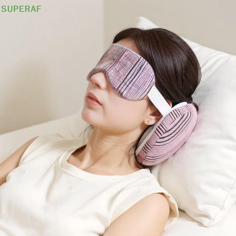 SUPERAF Portátil 2 Em 1 Travesseiro De Pescoço Máscara De Dormir Multifuncional Capa De Olho De Viagem Avião Escritório