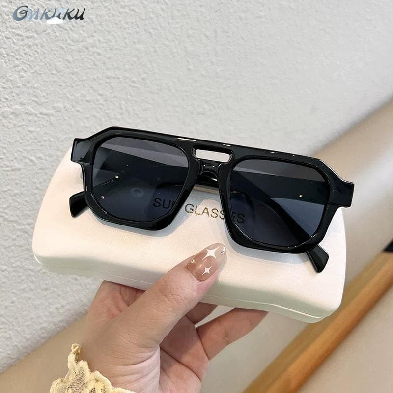 Óculos De Sol UV400 Masculino Feminino Ponte Dupla Para Dirigir Verão Anti UV HD