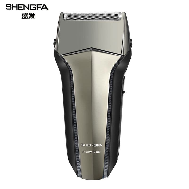 She Shengfa Barbeador Elétrico Masculino Recarregável Alternativo Lâmina Única USB Grosso Barba Dura Faca