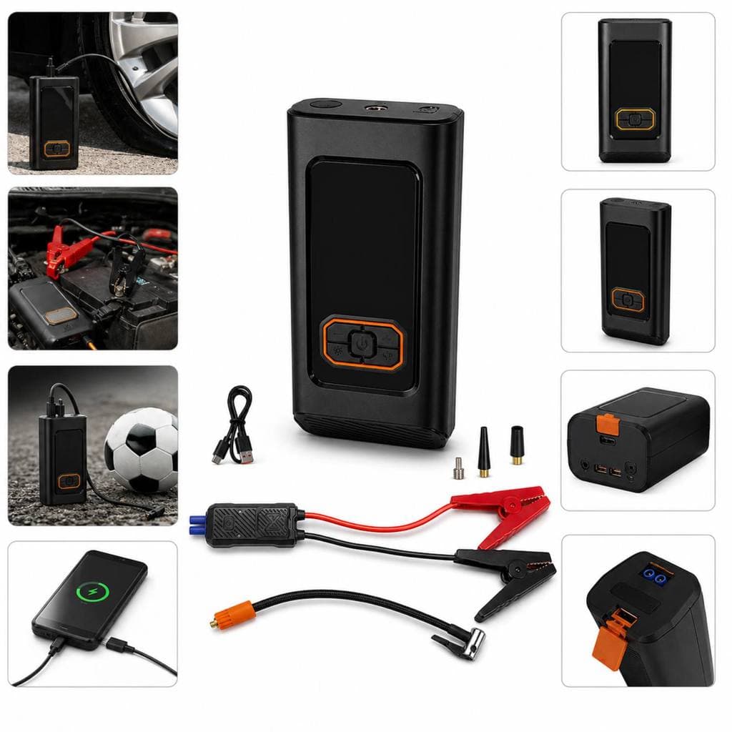 Bomba de Ar Encher Pneu de Carro Bike Moto Portátil Digital
