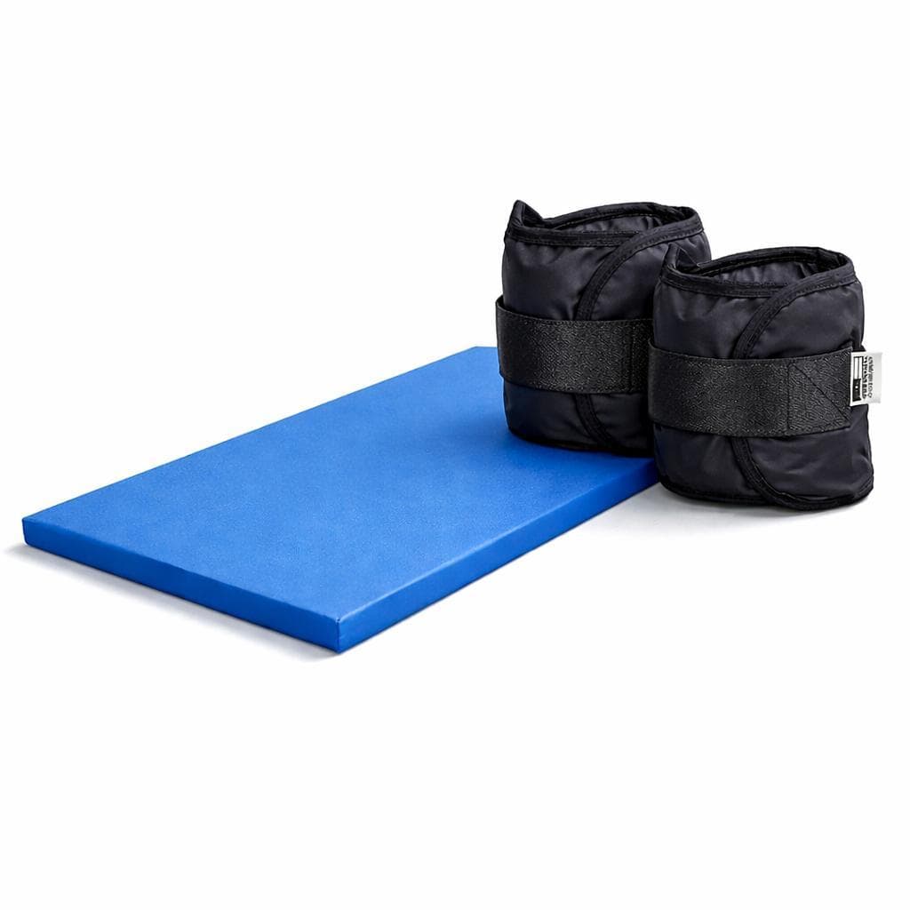 Kit Fitness Caneleira Par 3kg preto Ajustável + Colchonete Azul Academia 90x40x3cm Confortável e Resistente desconto