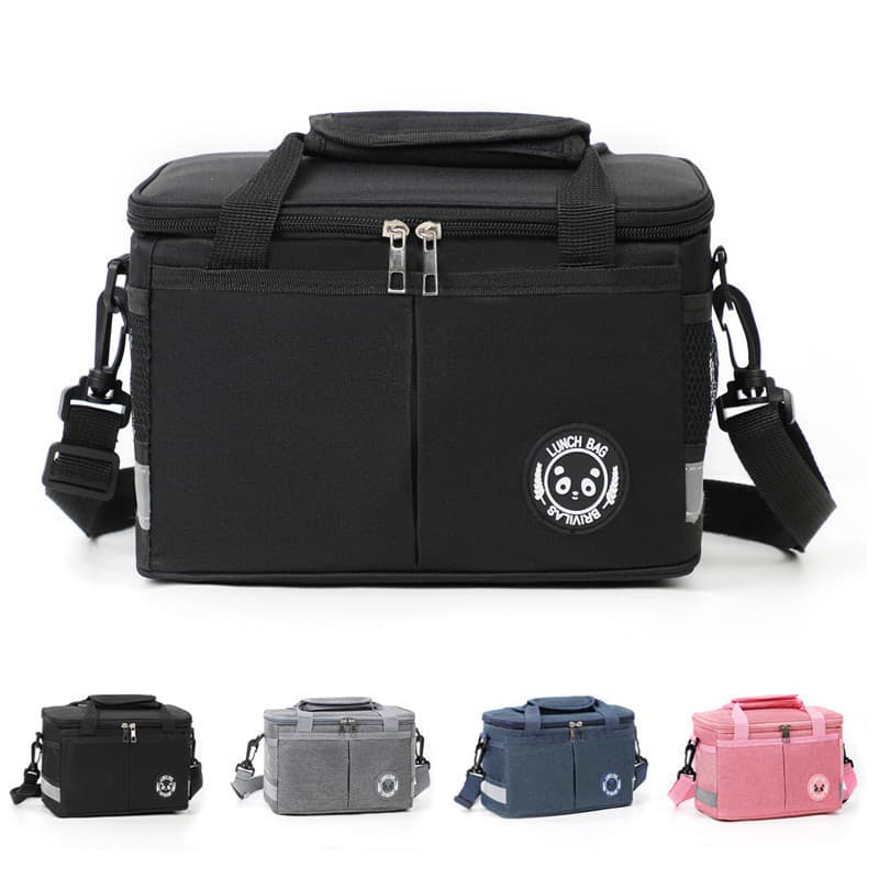 Bolsa Térmica Para Almoço Com Estampa De Urso - Fácil Limpeza E Portátil Para Escola E Escritório Damien