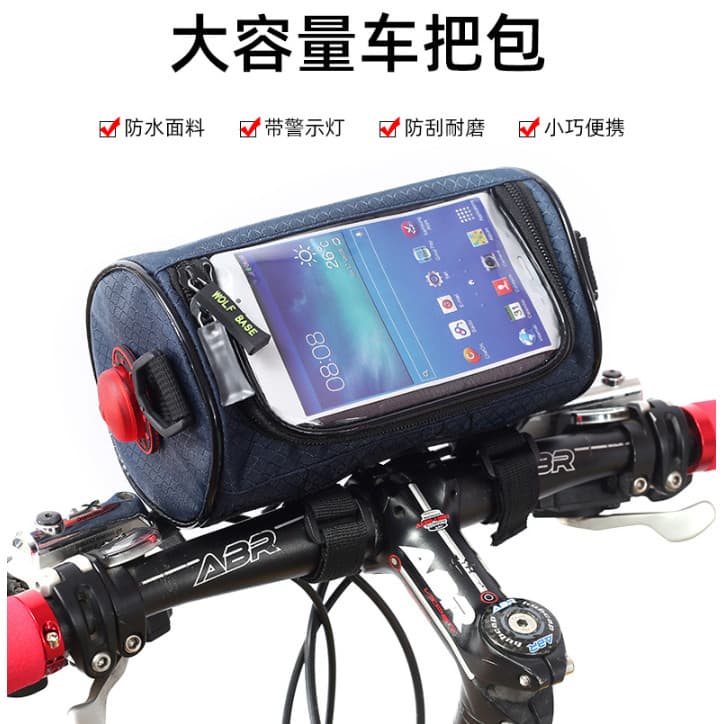 Saco de cabeça da bicicleta saco dianteiro guiador bateria bicicleta à prova dwaterproof água saco pendurado Mountain bi