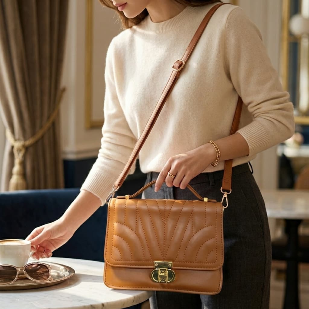 Bolsa Feminina de Ombro Elegância Várias Cores Alça Estilo Transversal Courino Design
