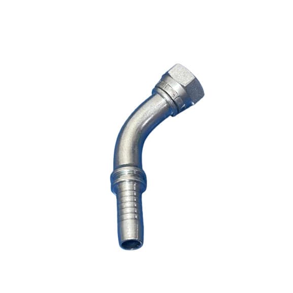 Terminal Fêmea Métrica O-Ring Curva 45° 18 mm x 1/2"