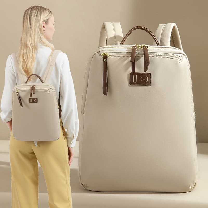 2024 novo estilo moda Casual mochila feminina Commuter All-Match grande capacidade leve saco de viagem estudante saco de