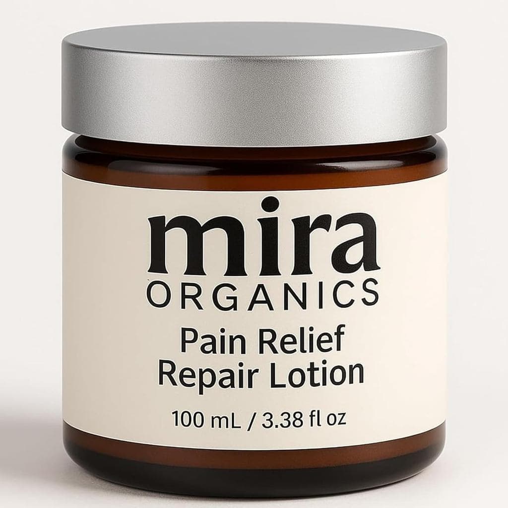 MiraReliefRepairLotion – Loção Corporal Botânica com Arnica, à Base de Plantas, de Rápida Absorção, Fórmula Não Oleosa,