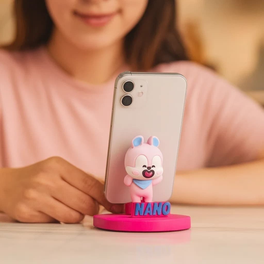 Suporte Celular Mesa Tablet Smartphone Base Apoio Encosto Assistir Bichinho Flexível Ajustável