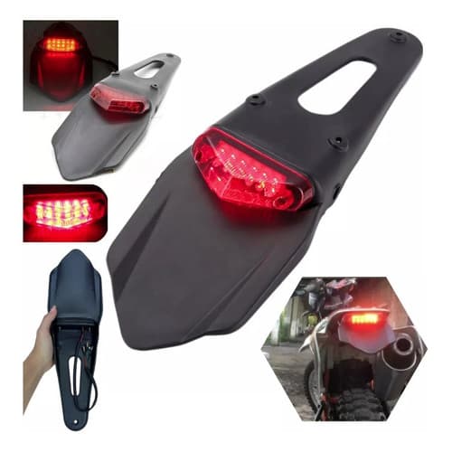 Rabeta Lanterna Led Moto Trilha Cross Crf Xr Ttr Universal