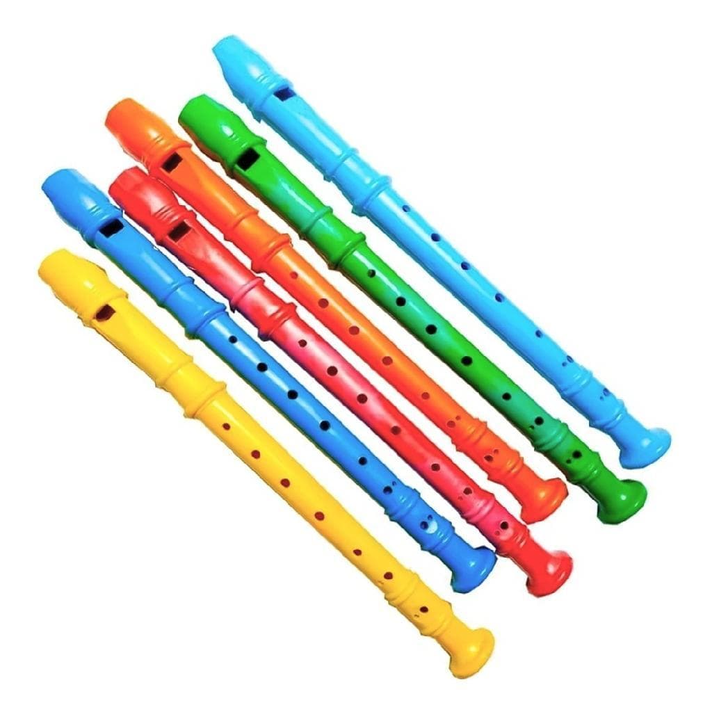 10 Flautas Doce Brinquedo Musical Infantil Coloridas