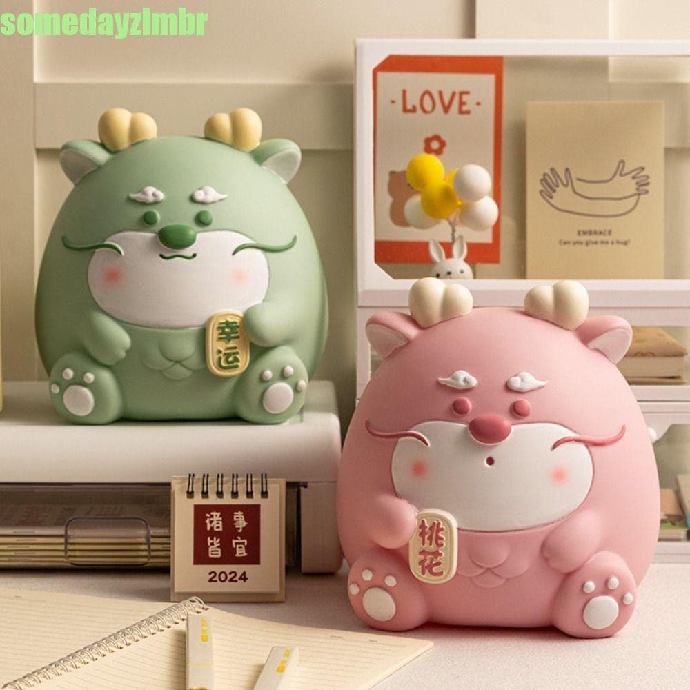 SOMEDAYZL0M Coin Bank , Cofrinho Criativo Inquebrável De Desenho Animado , Frasco Resistente Para Economizar Dinheiro Em