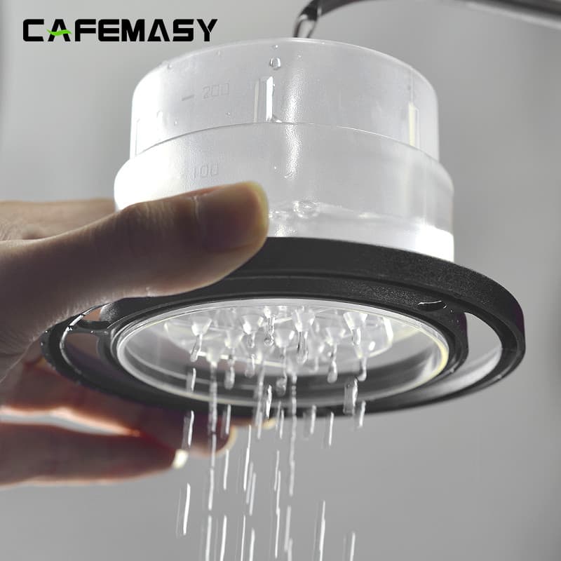Copo de filtro de café acessórios chuveiro uniforme filtro de gotejamento preguiçoso copo de filtro feito à mão extrator