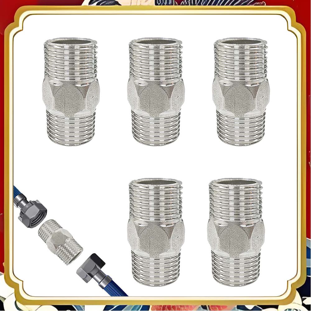Conjunto de 5 peças 3/7cm junta rosqueada estilo Universal de aço inoxidável 304