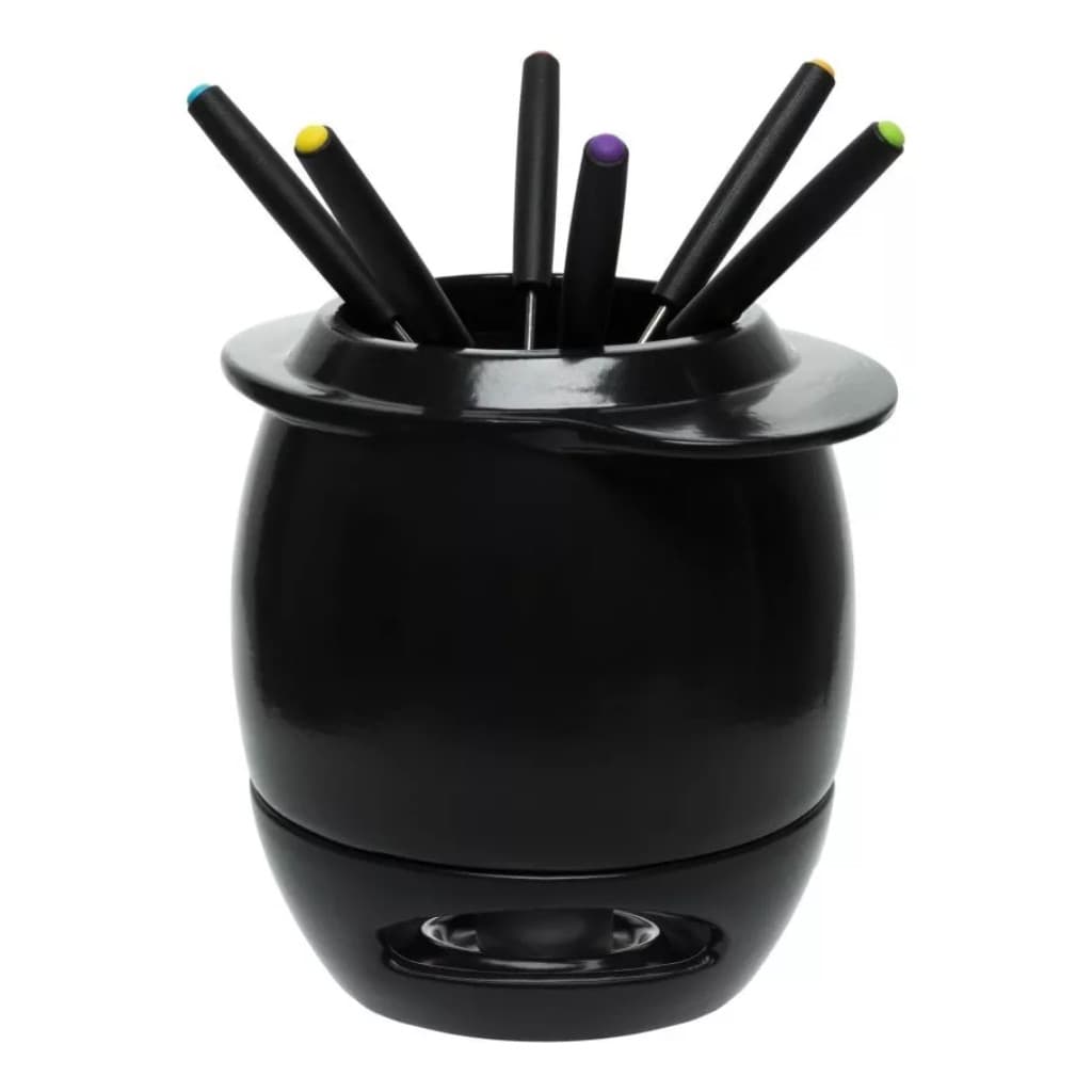 Aparelho de Fondue Oxford  Linea Cerâmica Nanquim 9 pç