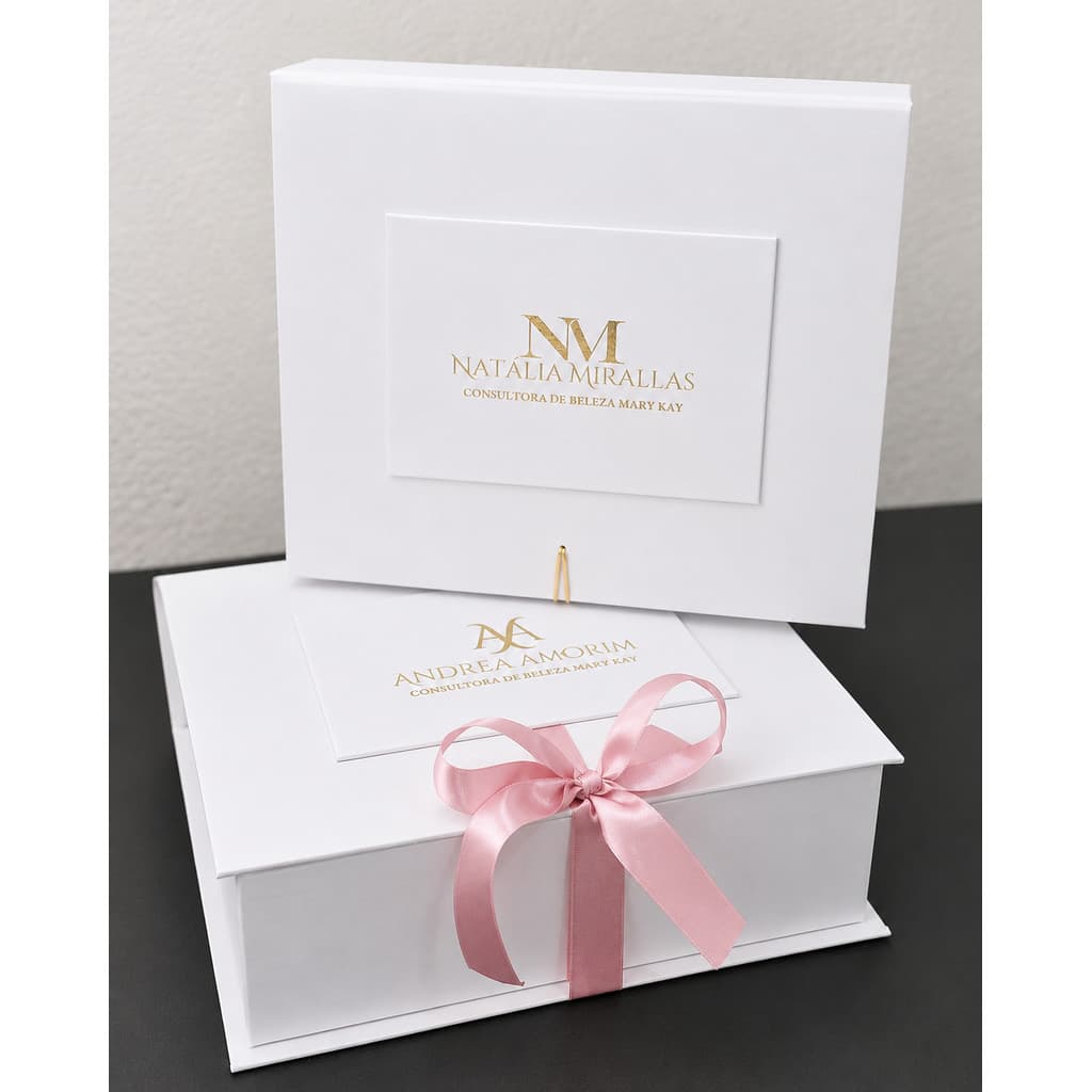 Caixa Personalizada Premium 20x15x8 cm Com Acabamento Luxuoso e Logo Metalizada | Qualidade Premium
