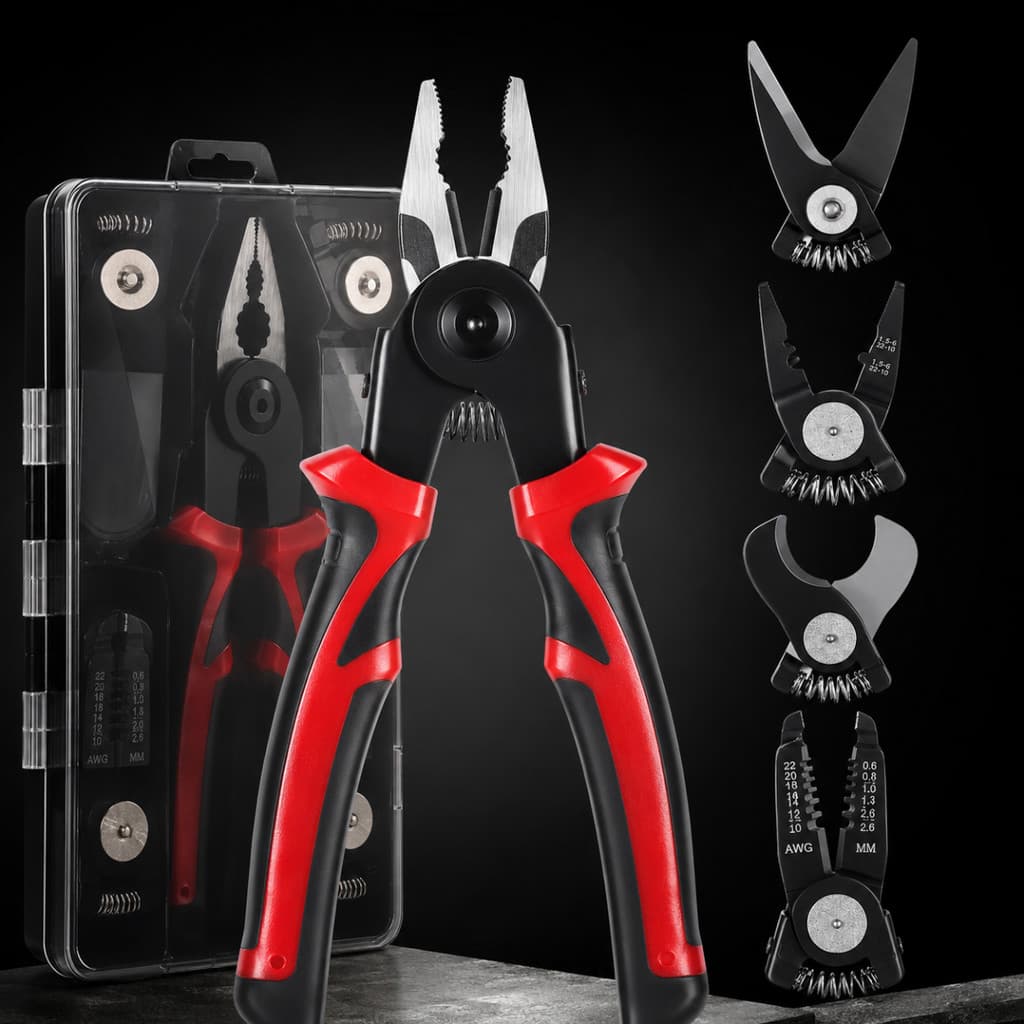 ALICATE UNIVERSAL COM KIT 5 EM 1 MULTIPONTAS MODEL ULTRA