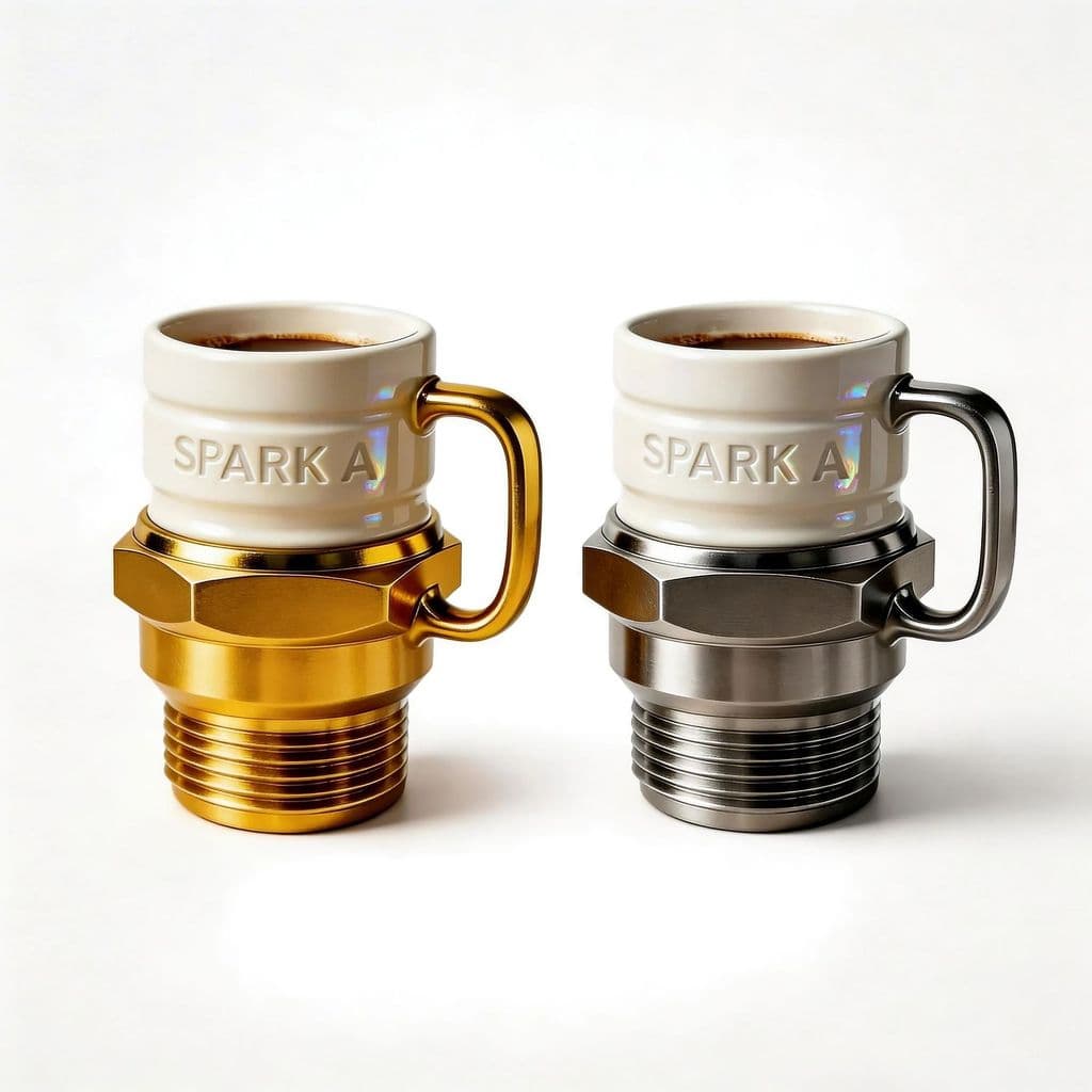 Caneca de Cerâmica Estilo Mecânico Vela de Ignição Spark Plug Criativa Copo de Café Escritório