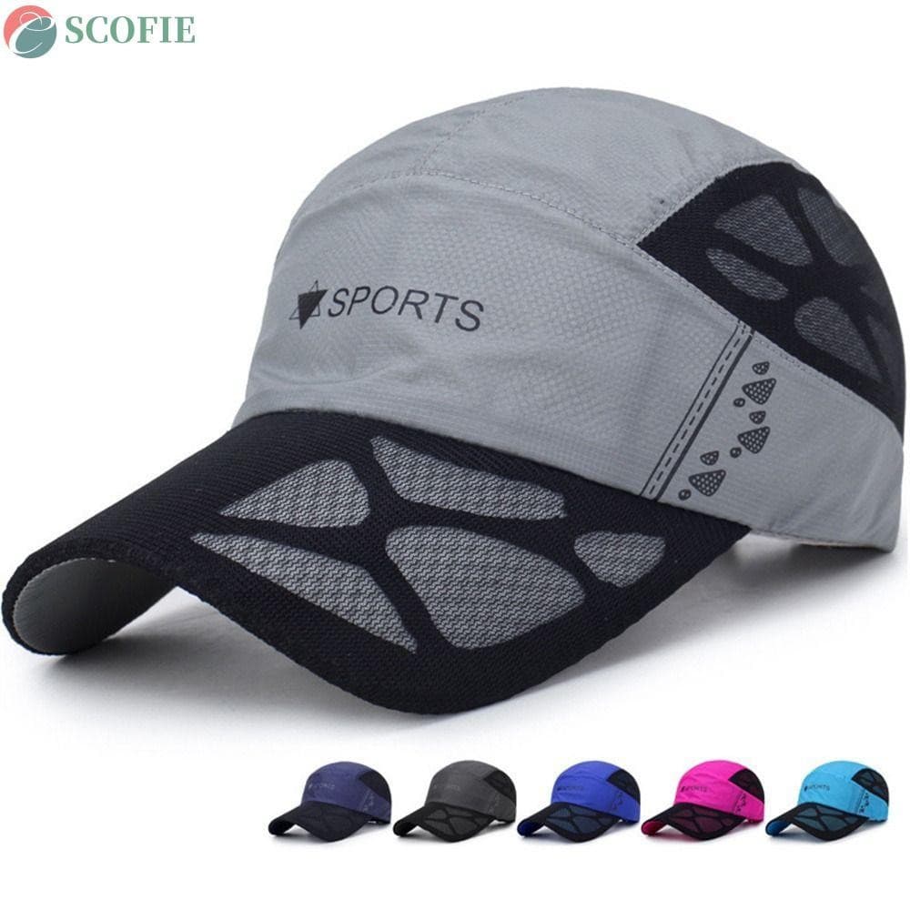 Boné De Corrida SCOFIE , Chapéu De Beisebol De Secagem Rápida Com Proteção Solar Tênis Casual Snapback Viseira , Feminin
