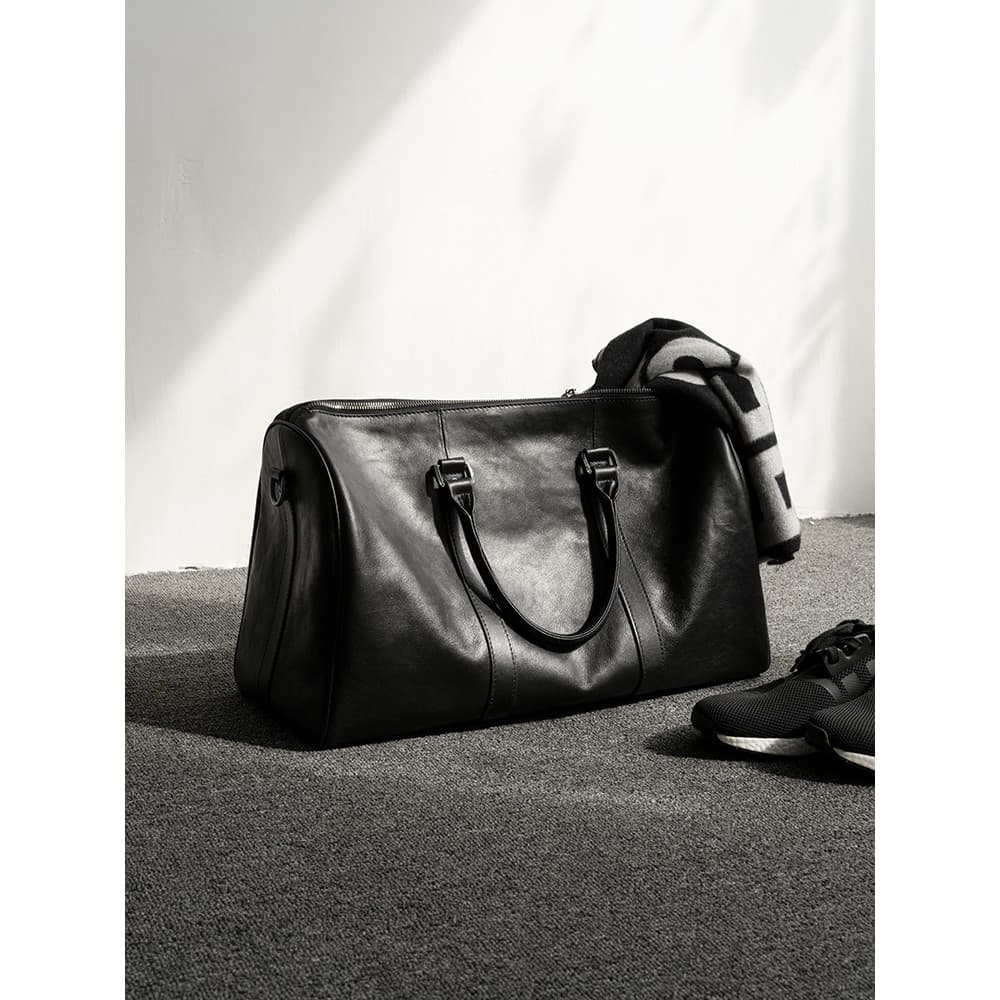 Bolsa de viagem de couro genuíno masculina feminina de grande capacidade bolsa de Fitness viagem de negócios bolsa de vi
