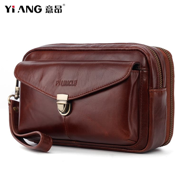 2024 novo estilo masculino embreagem multifuncional alça de embreagem saco multi-camada grande capacidade multi-bolso lo
