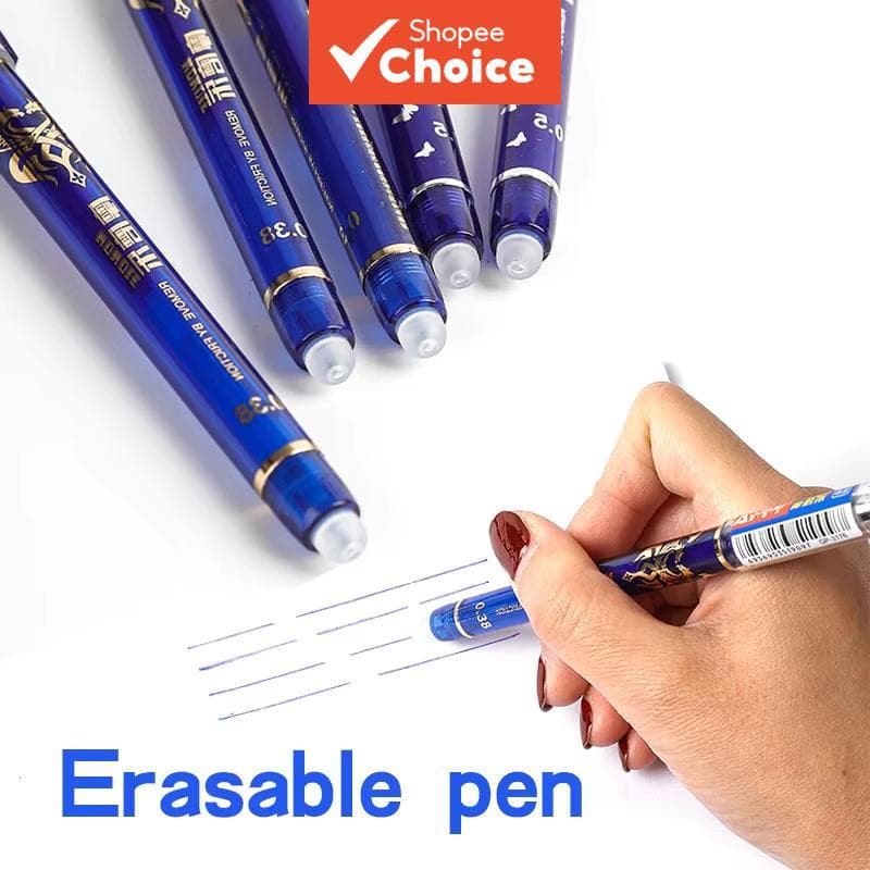 Caneta Apagável Moyi Azul Cristal 0.5mm Canetas De Gel Esferográfica Conjunto De Escrita Suave Para Estudantes Escola Es