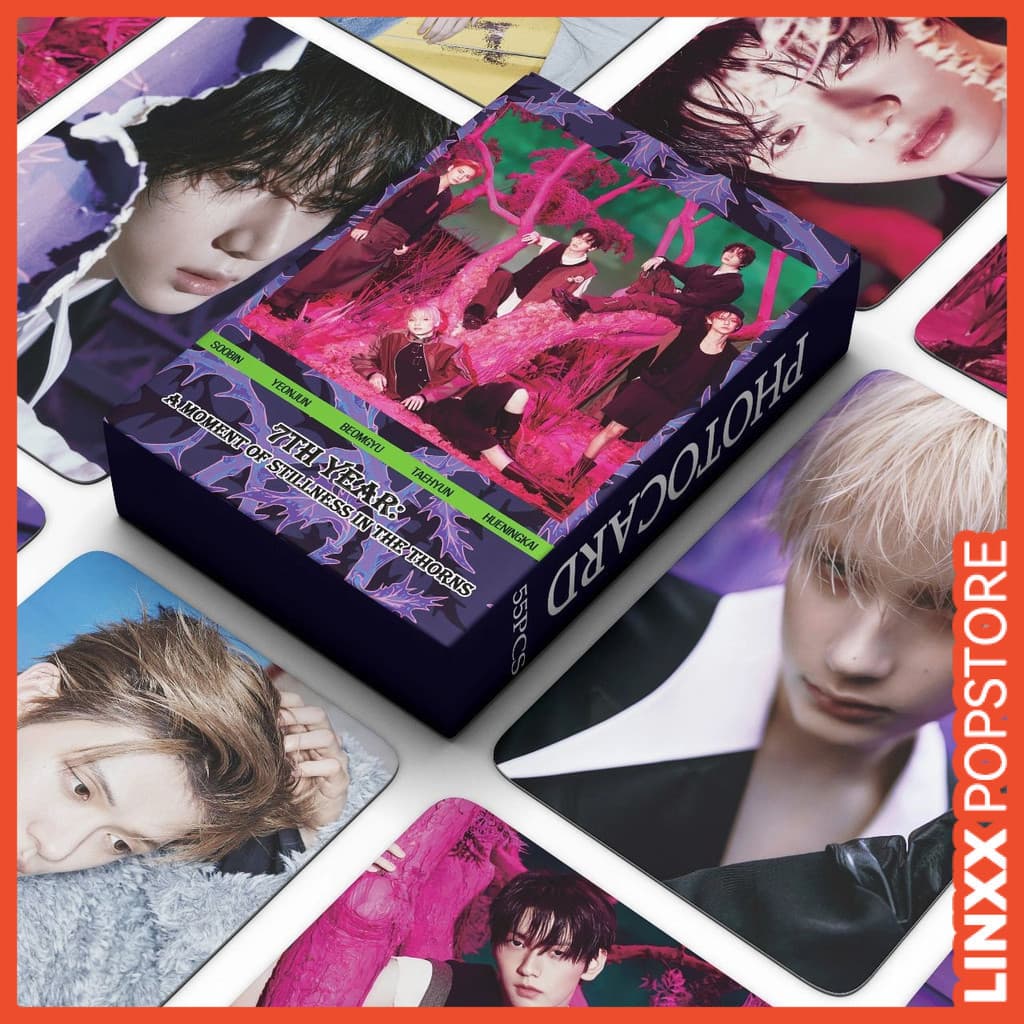 LINXX 55 Pcs TXT Lomo Cards Um Momento De Natureza Nos Espinhos Álbum Kpop Boy Group Fan Cartão Fotográfico Colecionável