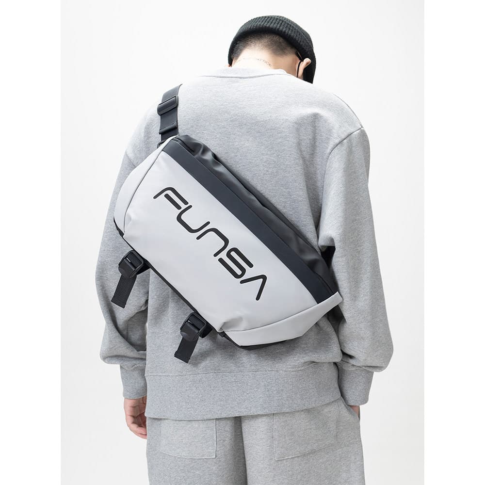 ABOYS Messenger Bag Homens Street Wear Esportes Bolsa de Grande Capacidade Homens Casual Bolsa de Ombro Funcional Mochil