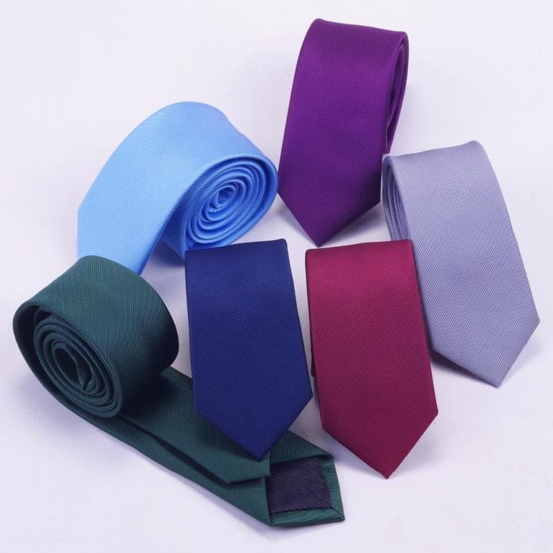1 Pçs Novos Homens Casuais Gravatas Finas Clássico Poliéster Tecido Festa Moda Homem Pescoço Para Casamento Negócios Ace