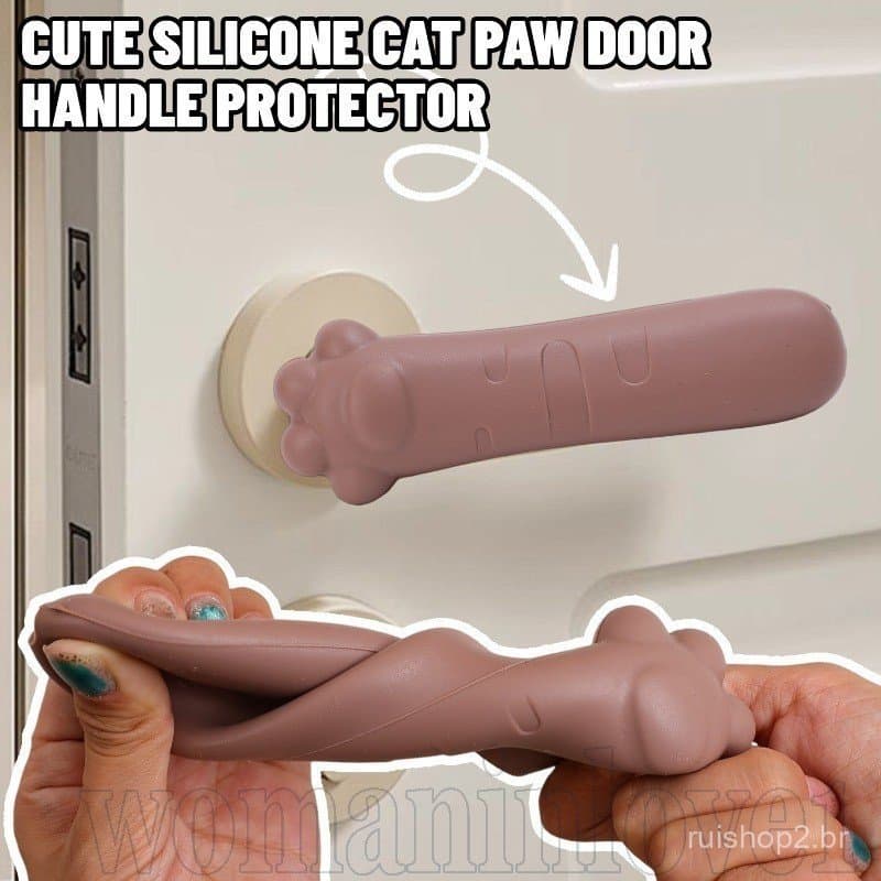Capa Protetora De Maçaneta De Porta De Silicone-Acessórios De Proteção De Parede-Fornecimento Doméstico-Antiderrapante ,