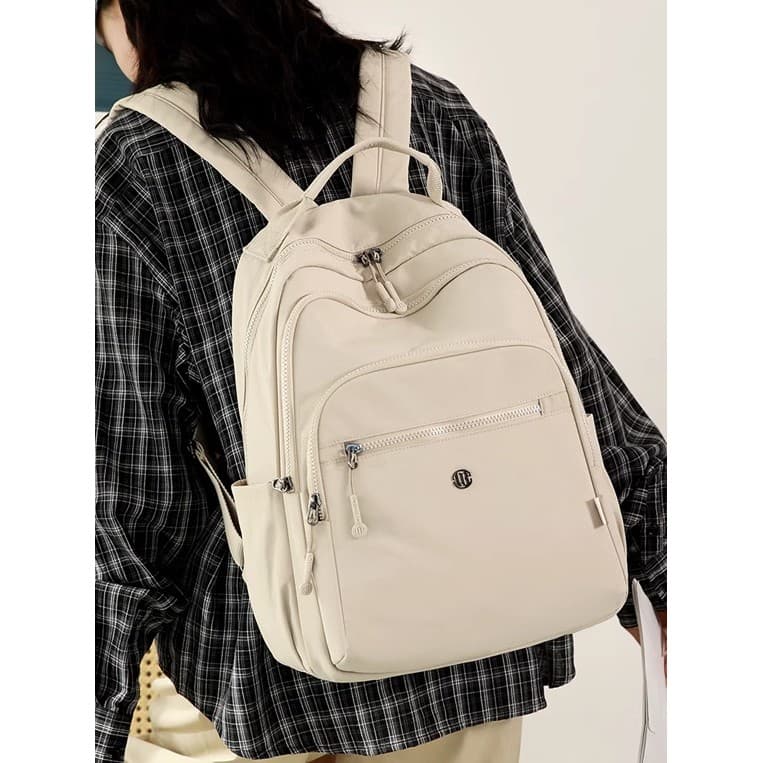 Oxford pano mochila senhoras 2026 outono novo estilo Casual moda náilon mochila de viagem lona Commuter saco escola