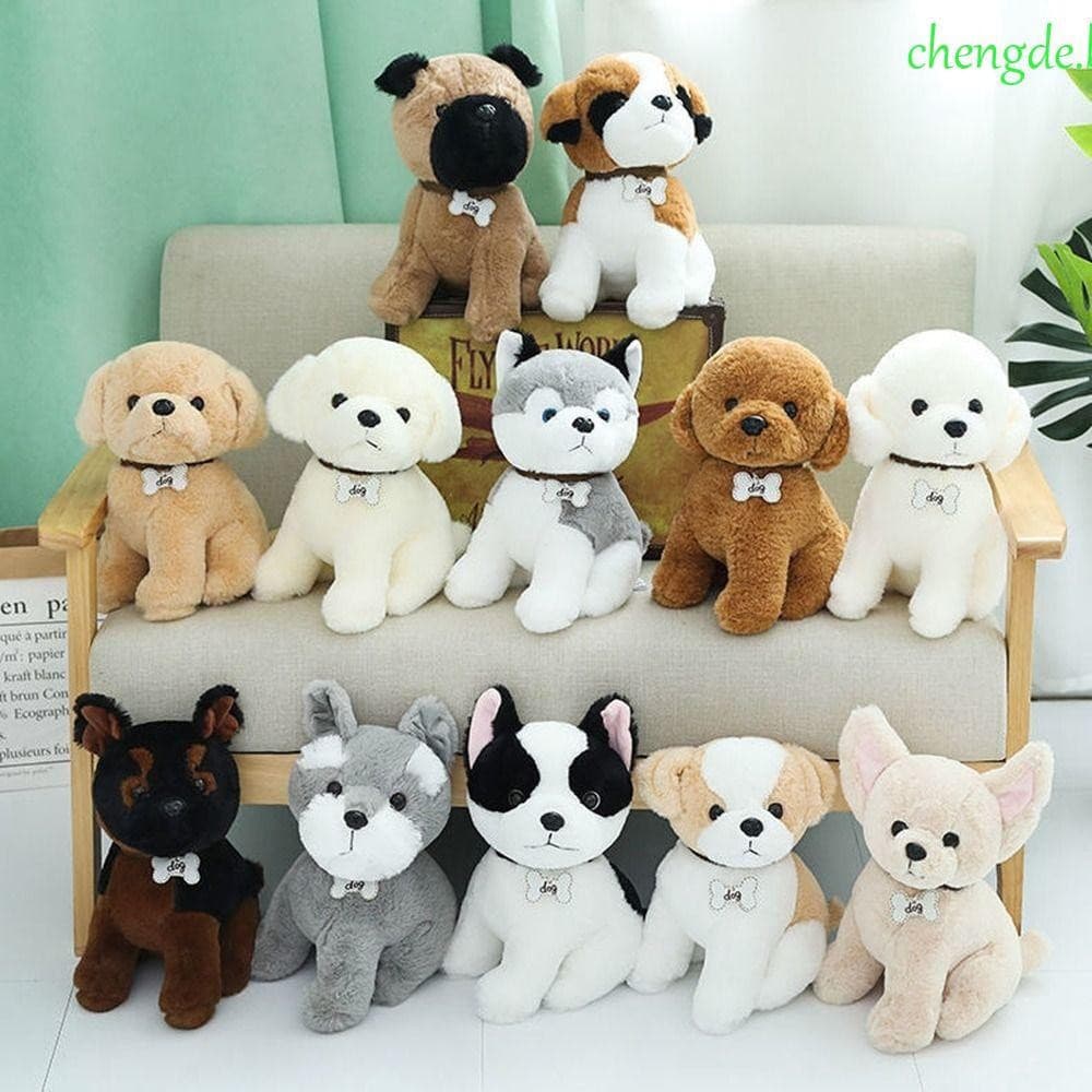 Boneca De Cachorro CHENGDEBR , Brinquedos De Pelúcia Pequenos E Macios Para Cães Chihuahua De Simulação De Desenho Anima