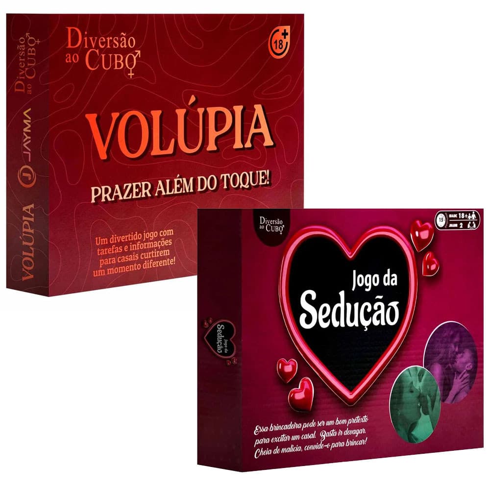 Volupia Jogo da Sedução  jogo para namorados jogo de tabuleiro verdade e desafio Jogo para Casal c/cartas e dados