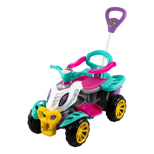 Andador Maral Spider-man Quadriciclo Empurrador Verde-claro