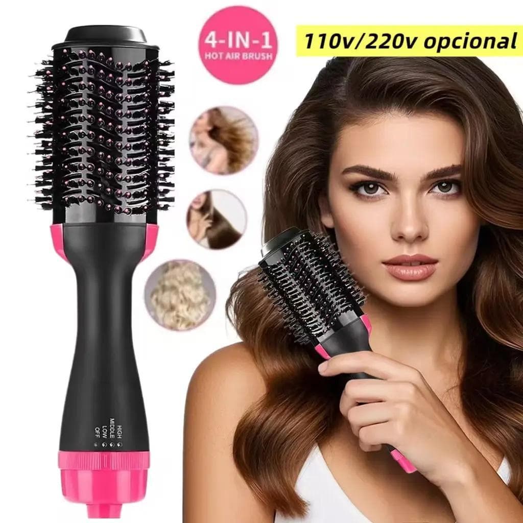 Escova de cabelo Secadora de Cabelo 110V/220V Alisador Elétrica Quente Prancha alisadora de cabelo