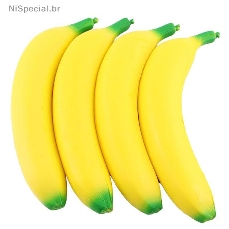 [Nis] Anti-Stress Squishy Lento Rising Jumbo Banana Toys Amassar Frutas Squeeze Divertidos Brinquedos Para Alívio Do Est