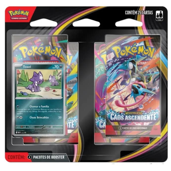 Blister Quadruplo- Pokemon Caos Ascendentes- Mega Evolução- Toxel