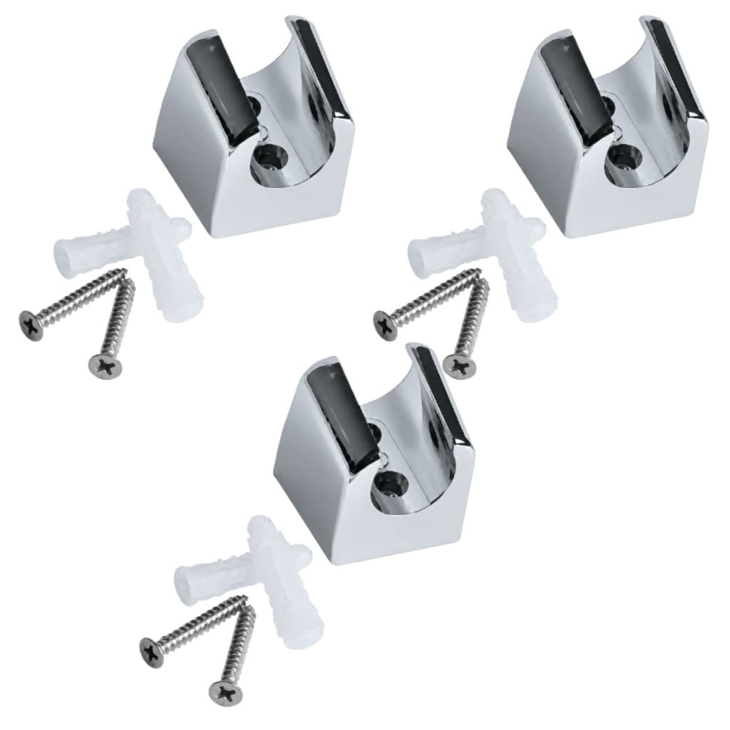 Kit 3 Suporte Ducha Higienica Cromada Universal ABS