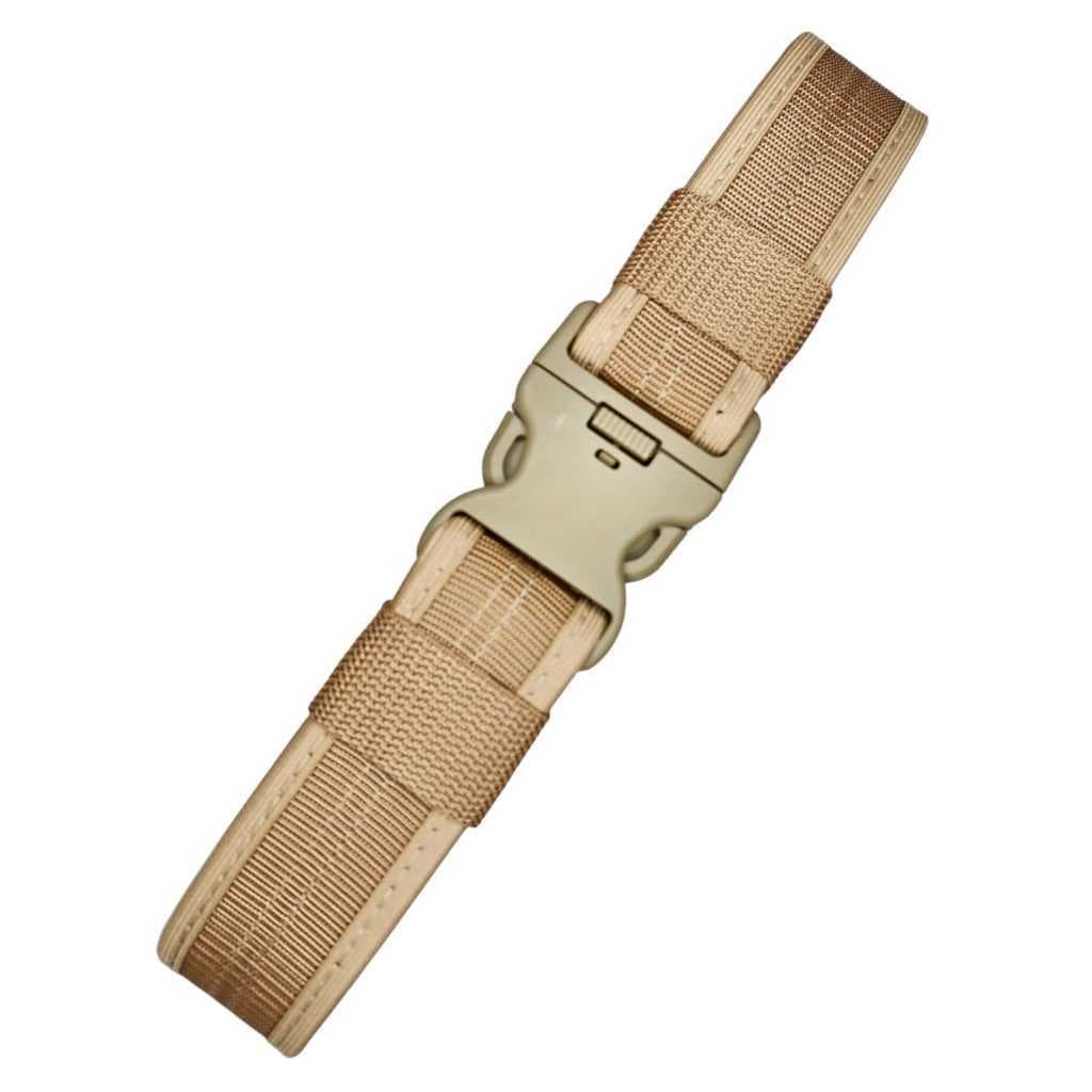 Moda Cinto Largo Masculino Nylon Fivela Engate Rápido #bege tan