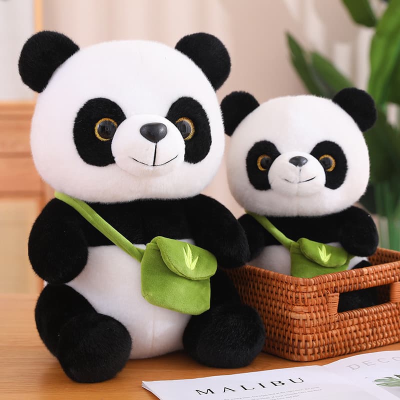 Mochila panda boneca brinquedo de pelúcia bonito simulação grande panda Ragdoll menina crianças presente aniversário