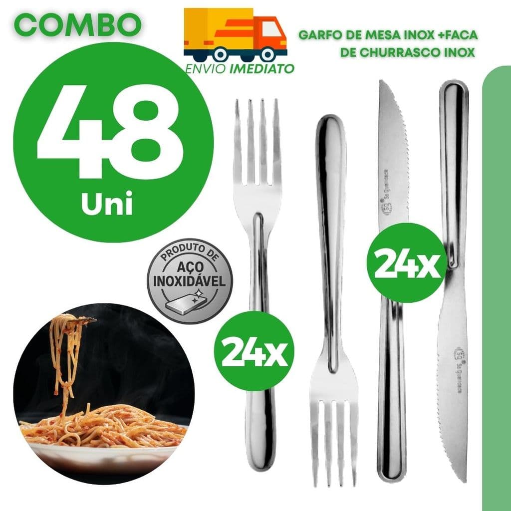 Kit Colher Mesa Inox Restaurante Cozinha Profissional Refeição Sopa Arroz Resistente Durável Leve