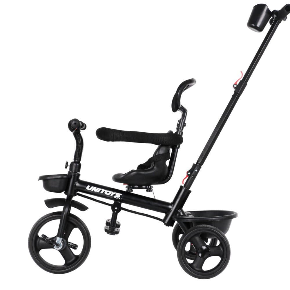 Triciclo Infantil Empurrador Andador Passeio Motinha com Proteção Sol Estilo Quadriciclo