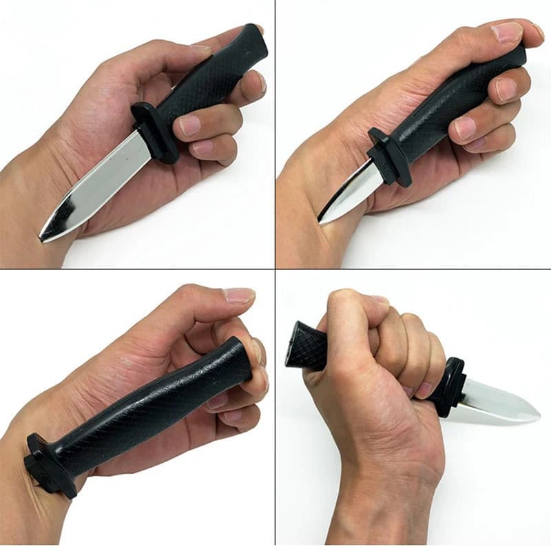 Kit 2 Facas Mágica Retrátil de Truque – Adereço Engraçado e Assustador de Brincadeira