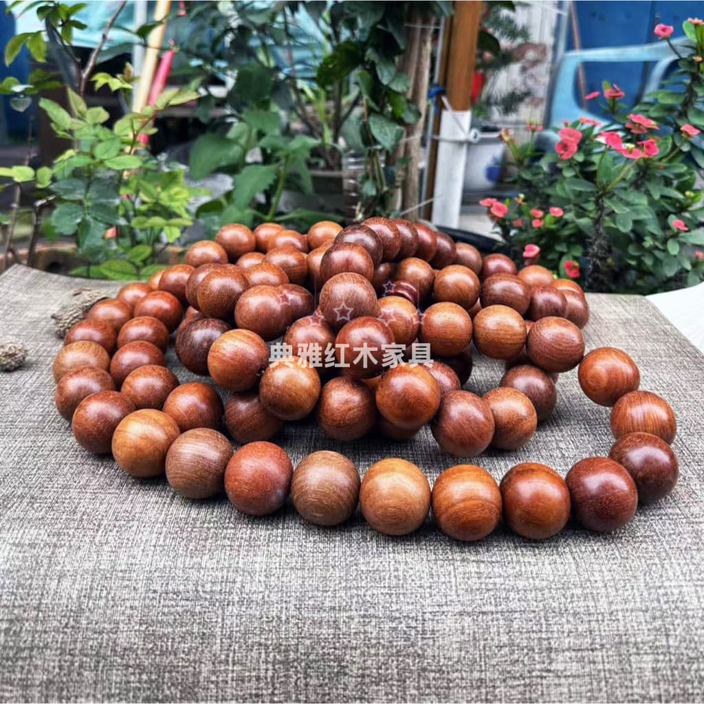 Grande fruta vermelho sândalo buda contas corda birmanês jacarandá buda 3.0x108 contas de rosário contas de mogno madeir
