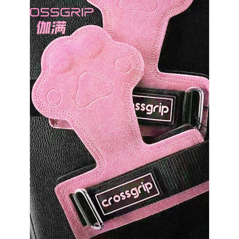 Crossgrip Gaman gato garra palma proteção cinto de energia meninas Deadlift luvas proteção palma barra Horizontal Pull-U