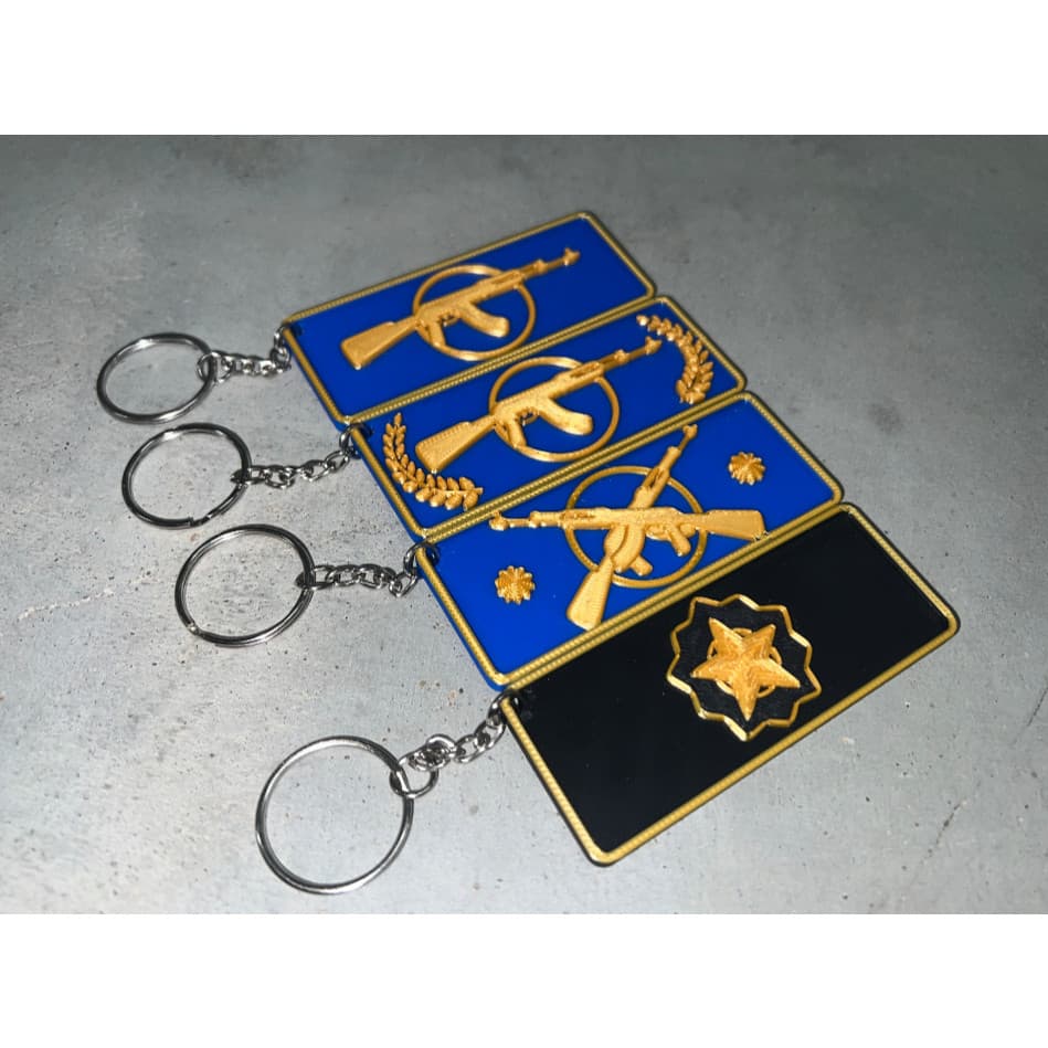 Chaveiros CS do prata ao global CSGO pc gamer counter strike cs2 ouro prata Global Replica