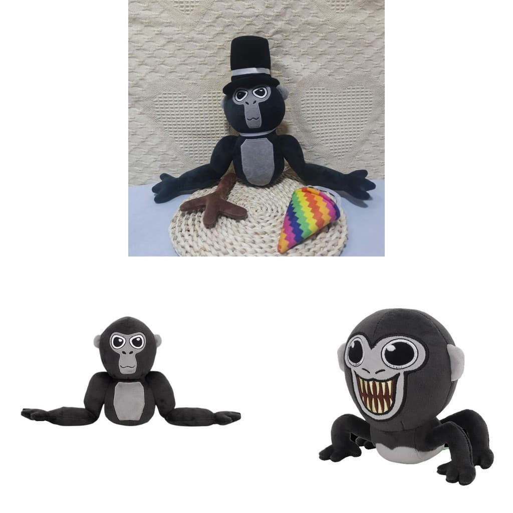 Boneca de Pelúcia Gorilla Monke com Etiqueta Única em Vários Designs WE6A