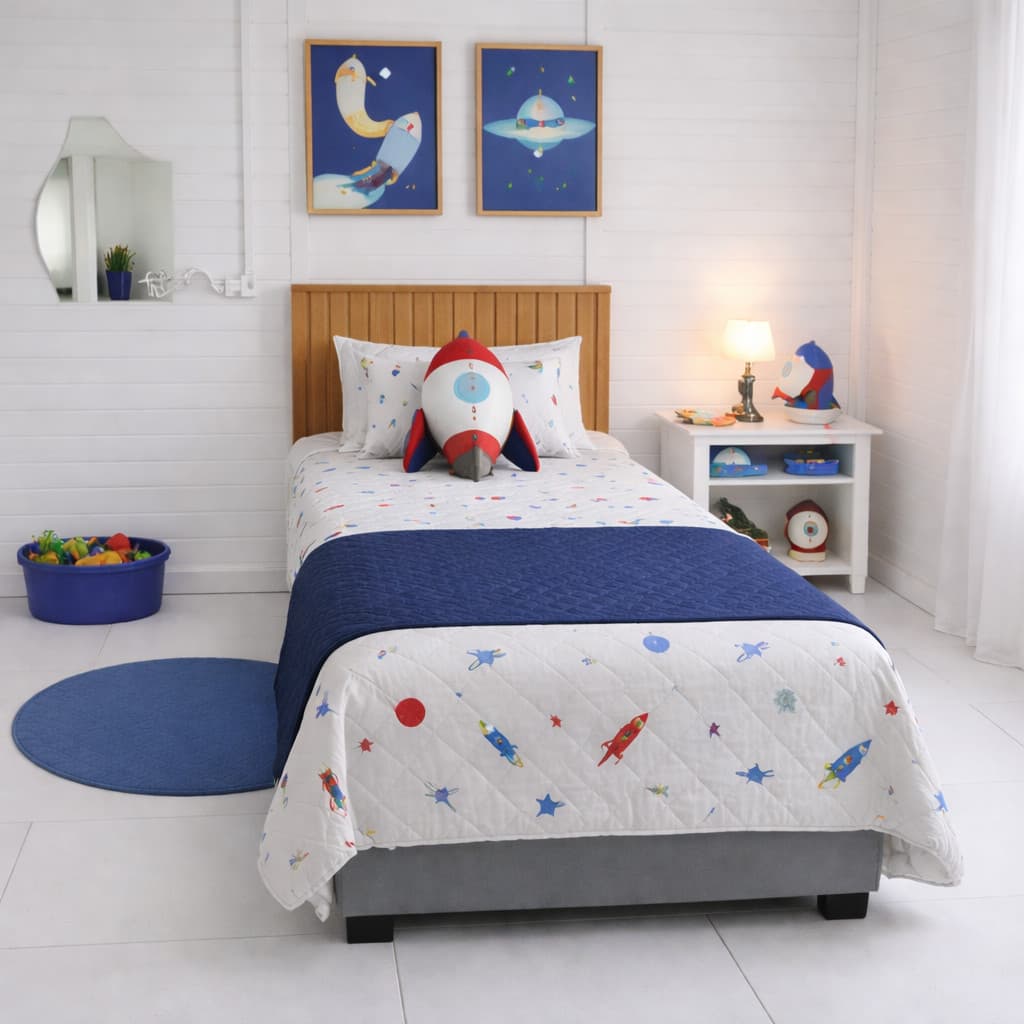 Peseira Solteiro 1,60x60 Matelada – Microfibra Macia | Decorativa Cama Luxo