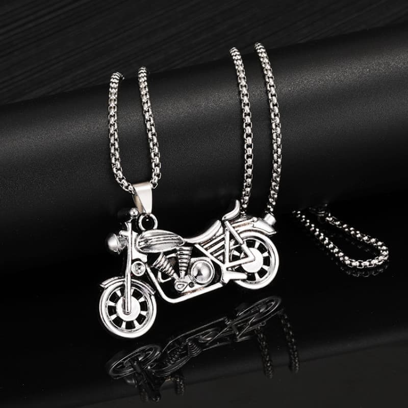 Colar Masculino Hip Hop Pingente Motocicleta Estilo Rua Criativo Moda Urbana